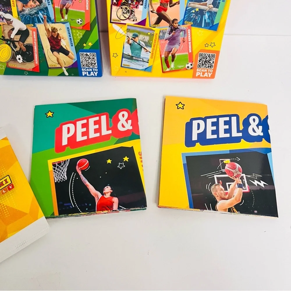 mcdonalds panini family sport olympics‎ cards set happy meal toy lot of 2
